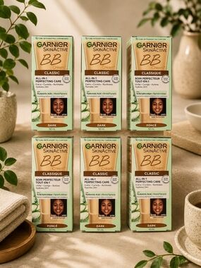 Garnier BB Cream Classic Dark Bundle of 6 Vegan 50ml NWT